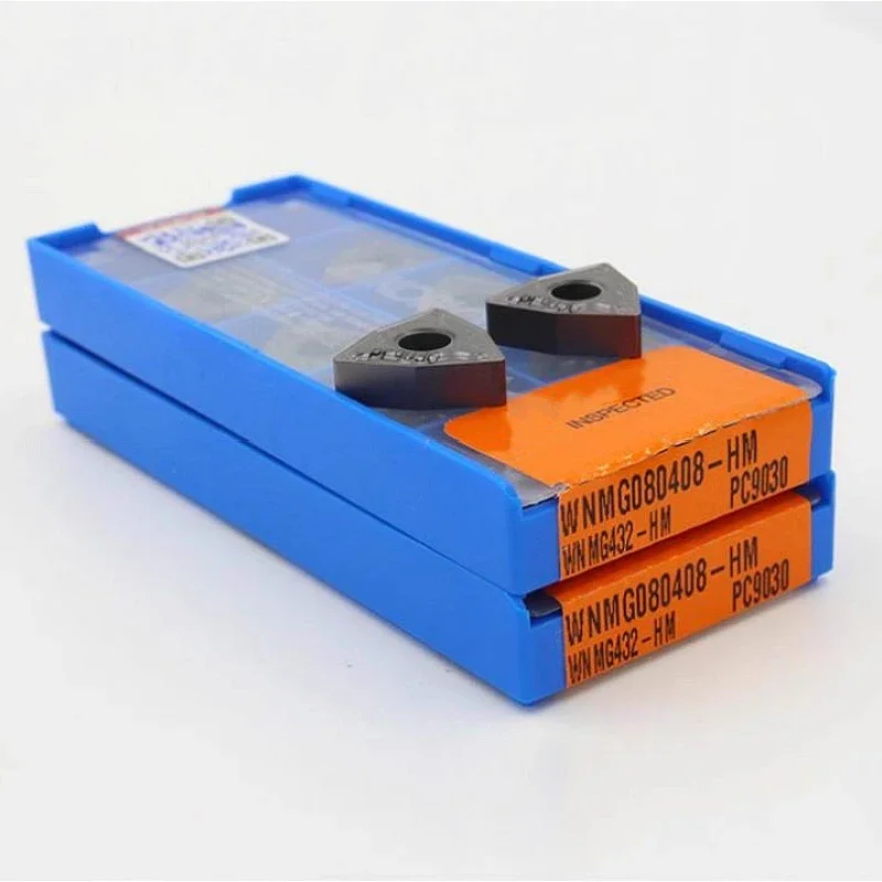 Imagem -05 - Korloy Cnc Carboneto Torneamento Insere 100 Original Wnmg060404-hm Wnmg080404-hm Wnmg080408-hm Nc3030 Nc3120 Pc9030 10 Pcs