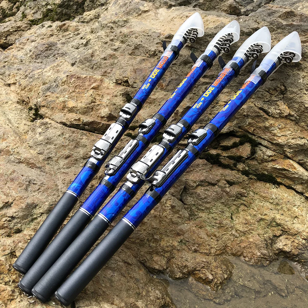 Carbon Fiber 1.5m 1.8m 2.1m 2.4m 2.7m 3m Spinning Fishing Rod Telescopic Rock Rods Surfcasting Pole Professional Fishing Tackle