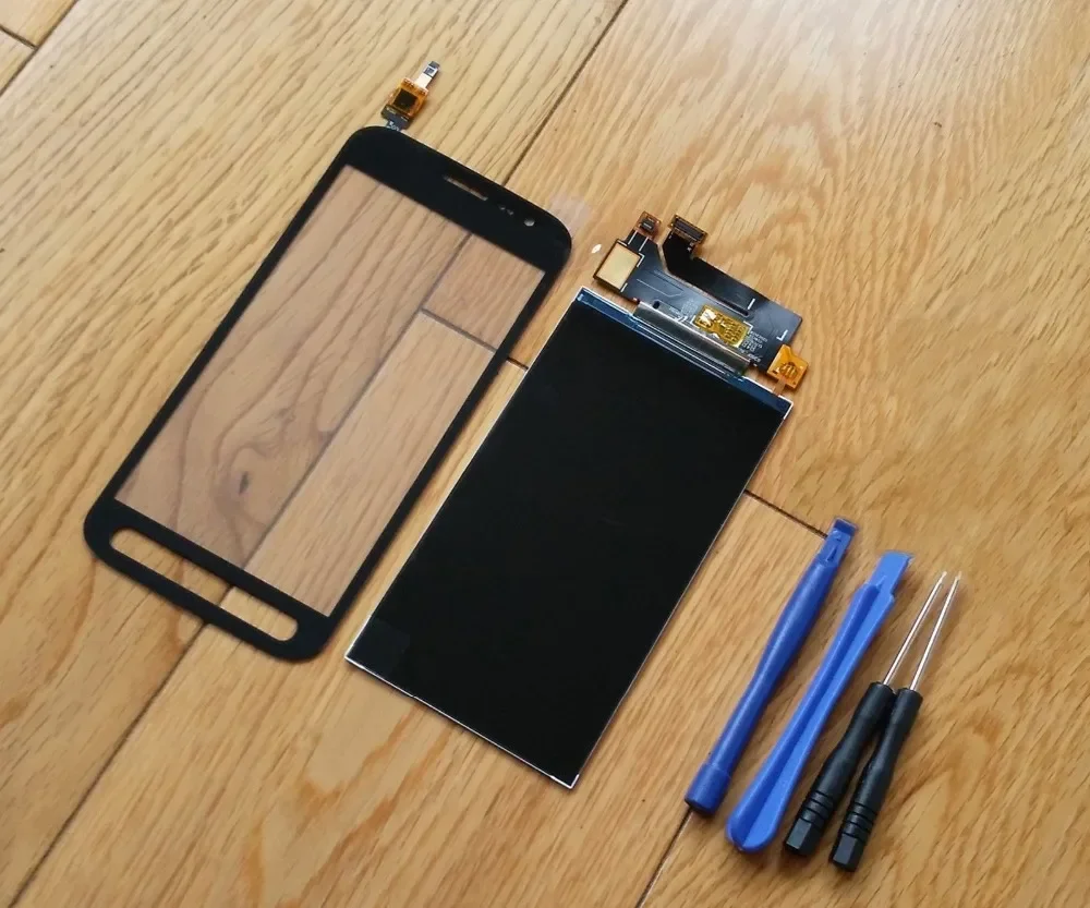For Samsung Galaxy Xcover 4S G398 SM-G398F Touch Screen Digitizer Sensor LCD Display Screen + Adhesive