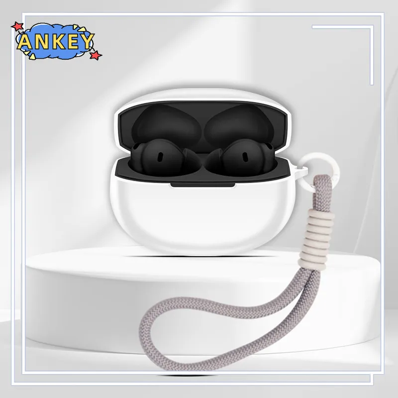 for OnePlus Buds 4 Case Protective Nylon Lanyard OPPO Enco Free 4 Soft Cover Headphone Shells Sleeve Hand Rope Strap Accessories