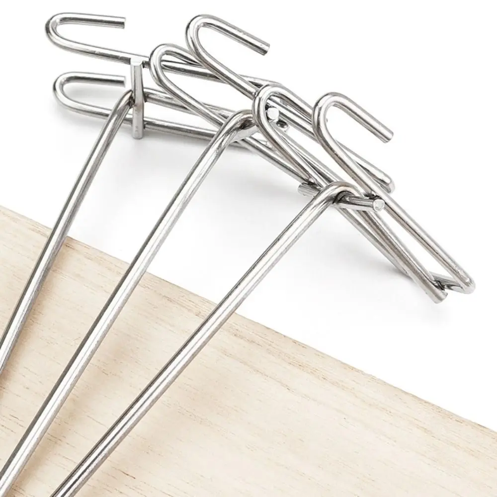Durable 5-25cm Screen Hooks 3.2mm Thickness Stainless steel Wire Mesh Hanging Hooks Supermarket Grid Hooks For Screen Grid