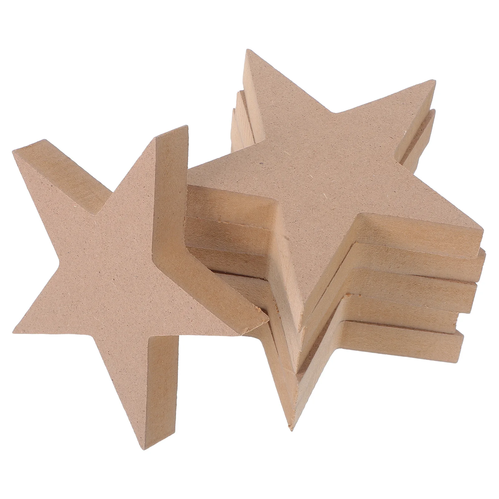 

6Pcs Wooden Star Ornaments Unfinished Blank Wood Stars for DIY Crafts Christmas Wedding Party Decor Wooden Stars