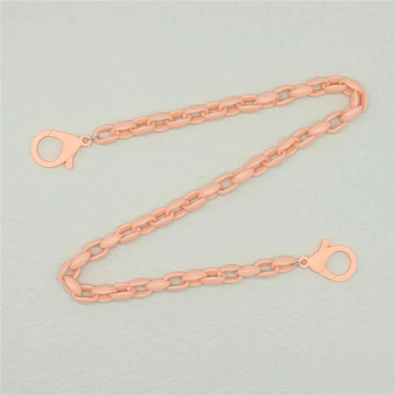 Acrylic Hang Mask Chains Holder for Girls Boys Colorful Chunky Necklace Glasses Cord Lanyard Anti-lost Neck Rope Strap