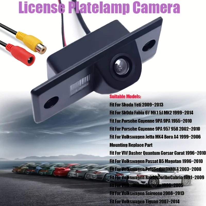 Visibility, Design, and Real-Time Monitoring System Fit for Volkswagen/Skoda, Car Monitoring System, Sleek Camera Design