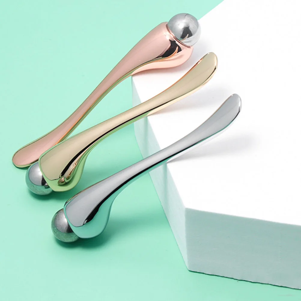 

2Pcs Zinc Eye Massager Face Massaging Rod Compact Portable Beauty Supplies Eye Cream Stick Skin Care Tool Practical