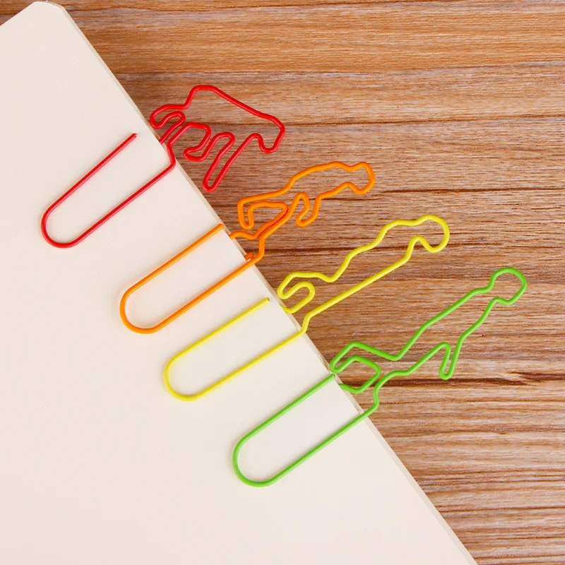 

8pcs Human Evolution Paper Clip Cartoon Shaped Pin Clip Bookmark Paperclip Diy Decoration Books Clip Planner Binding Supplie