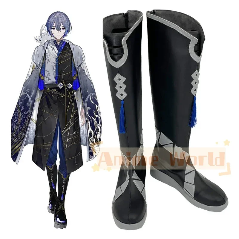 NIJISANJI Dytica Koyanagi Rou Shoes Cosplay Boots
