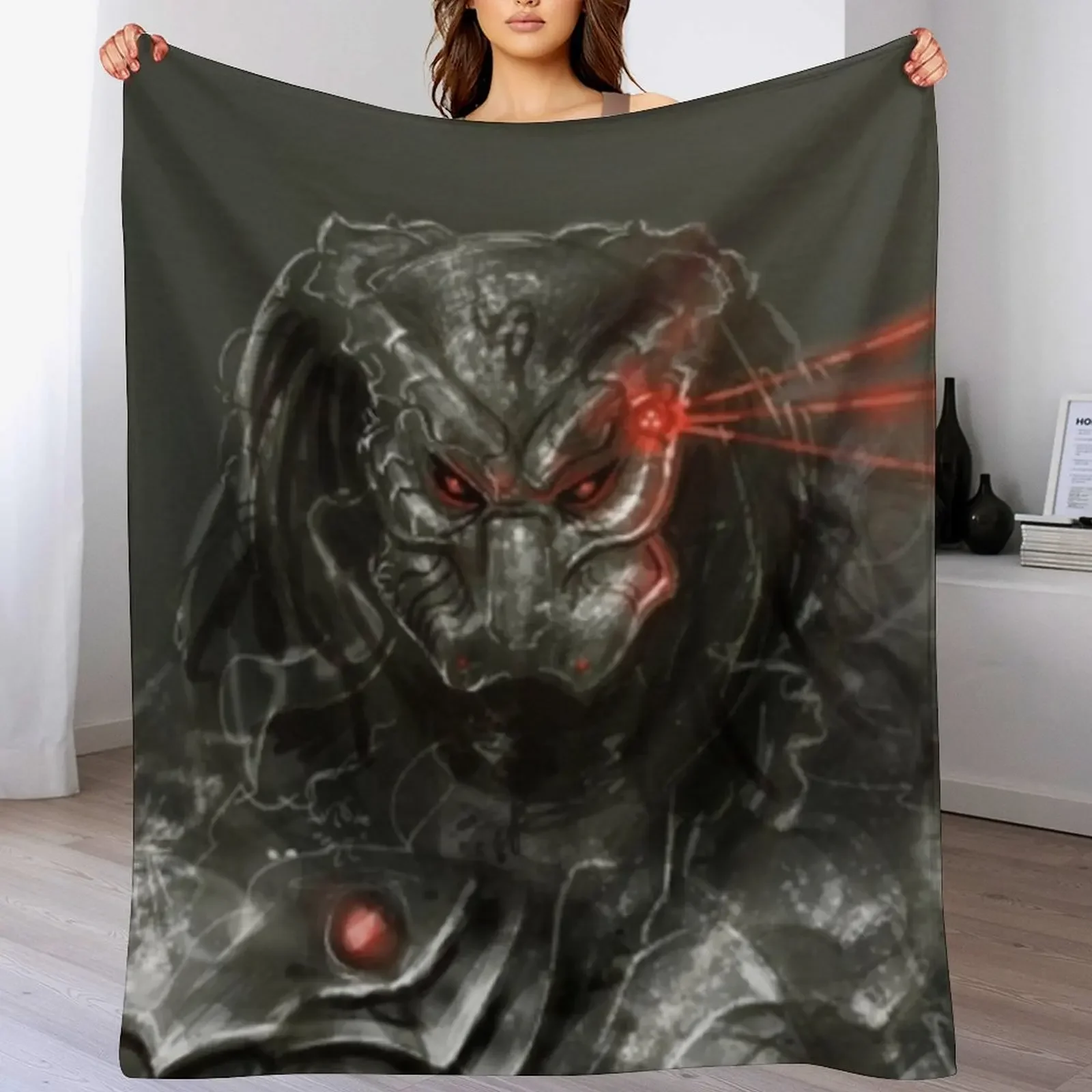 

PREDATOR Throw Blanket Personalized Gift heavy to sleep For Sofa Thin valentine gift ideas Blankets