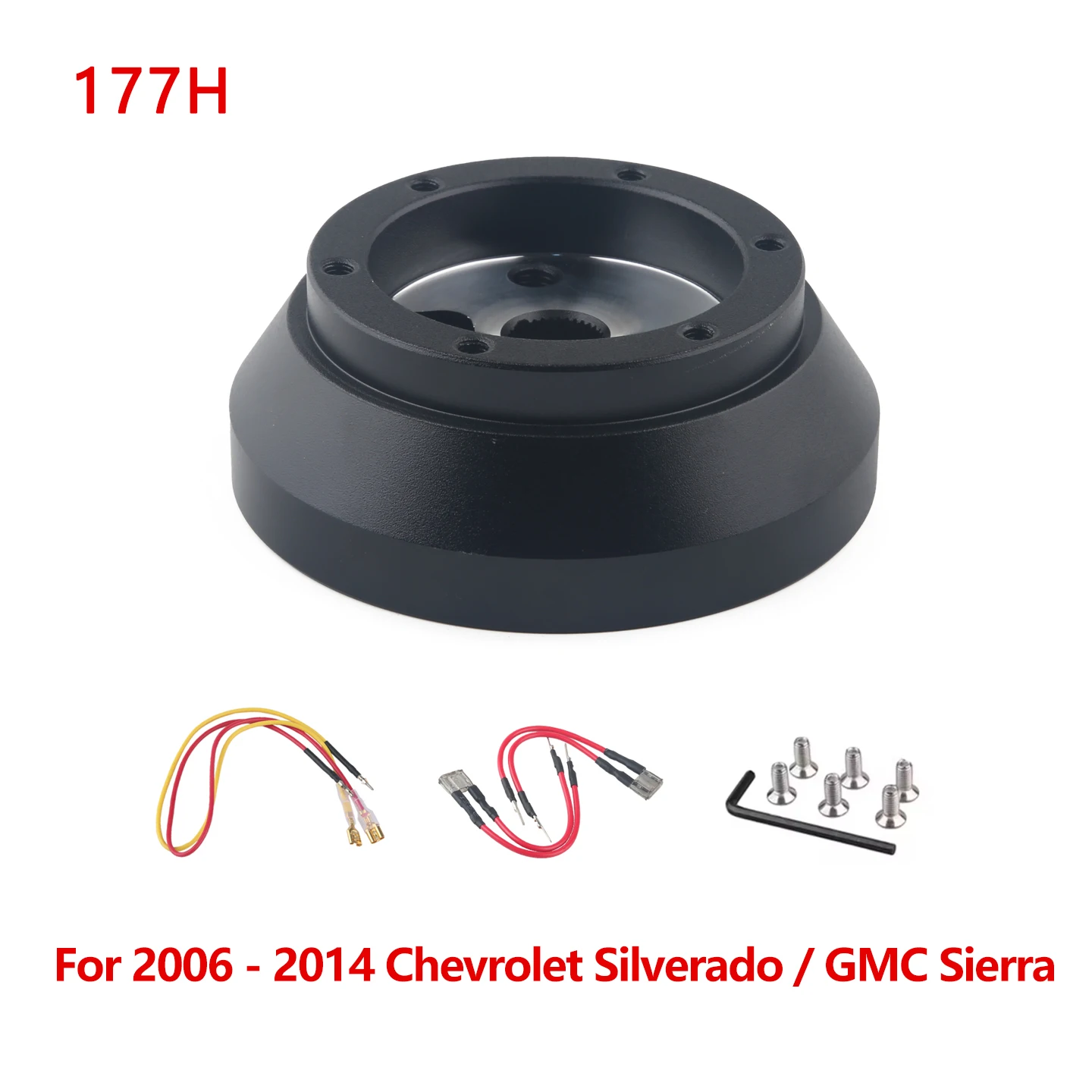 Steering Wheel 6 Hole Short Hub Adapter 177H Kit For 2006 - 2014 Chevrolet Silverado / GMC Sierra