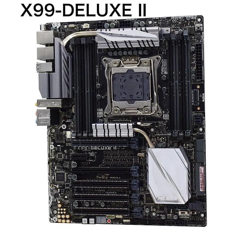 For ASUS X99-DELUXE II Motherboard PCI-E3.0 M.2 LGA 2011 V3 DDR4 ATX X99 Mainboard 100% Tested OK Fully Work Free Shipping