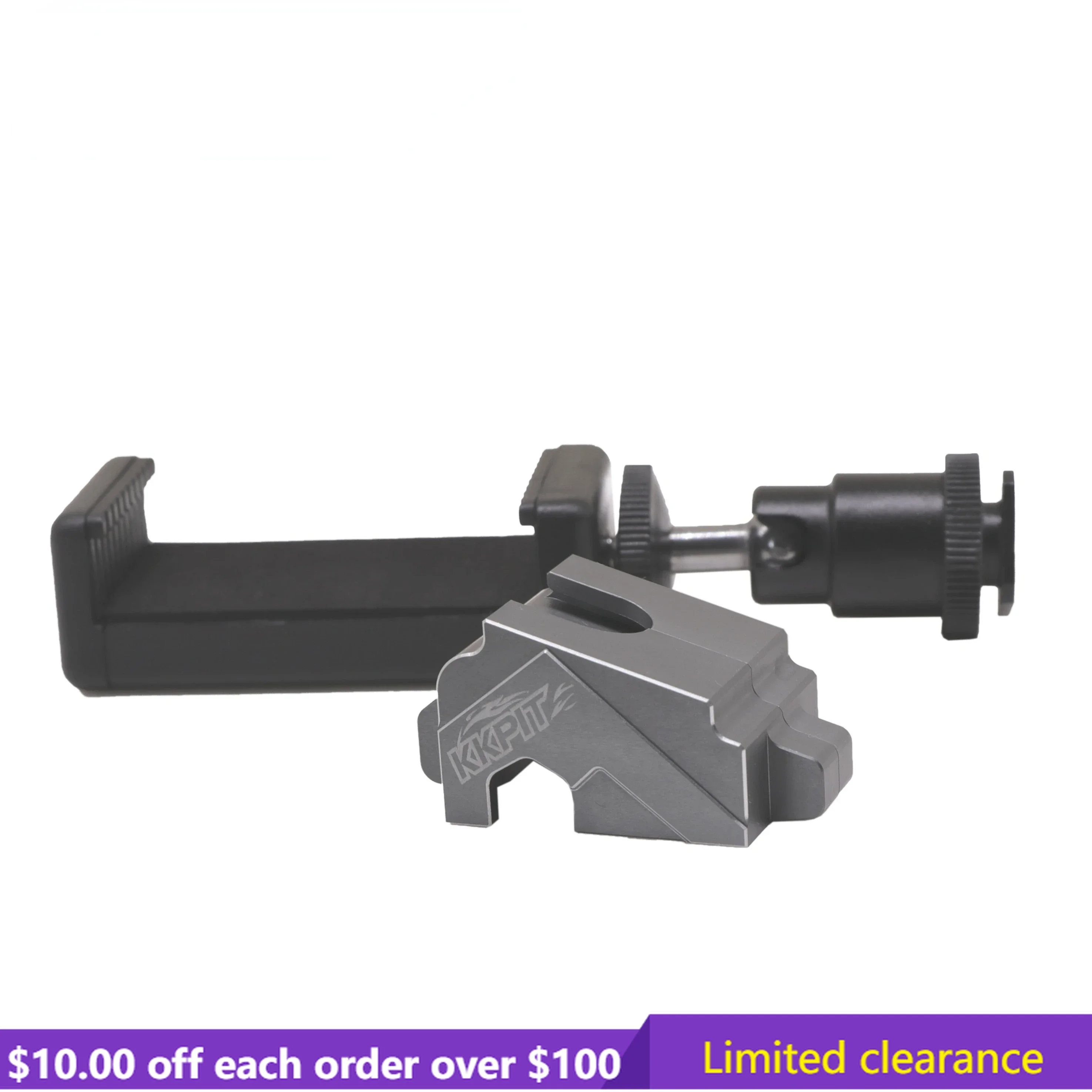 Soporte para teléfono móvil de aleación de aluminio CNC, espacio limitado