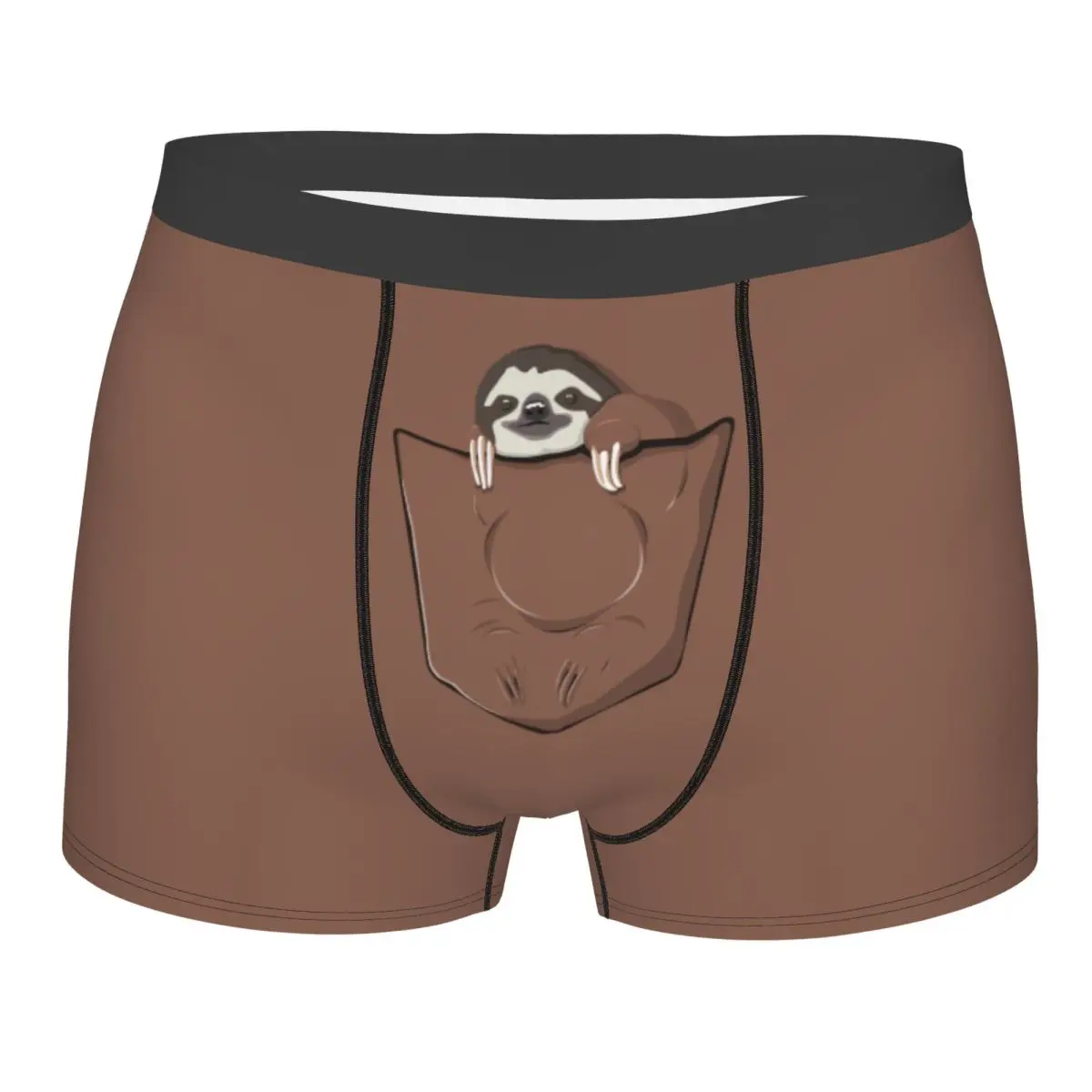 

Custom Sloth In A Pocket Funny Boxers Shorts Mens Sloth Lovers Briefs Underwear Fashion Underpants