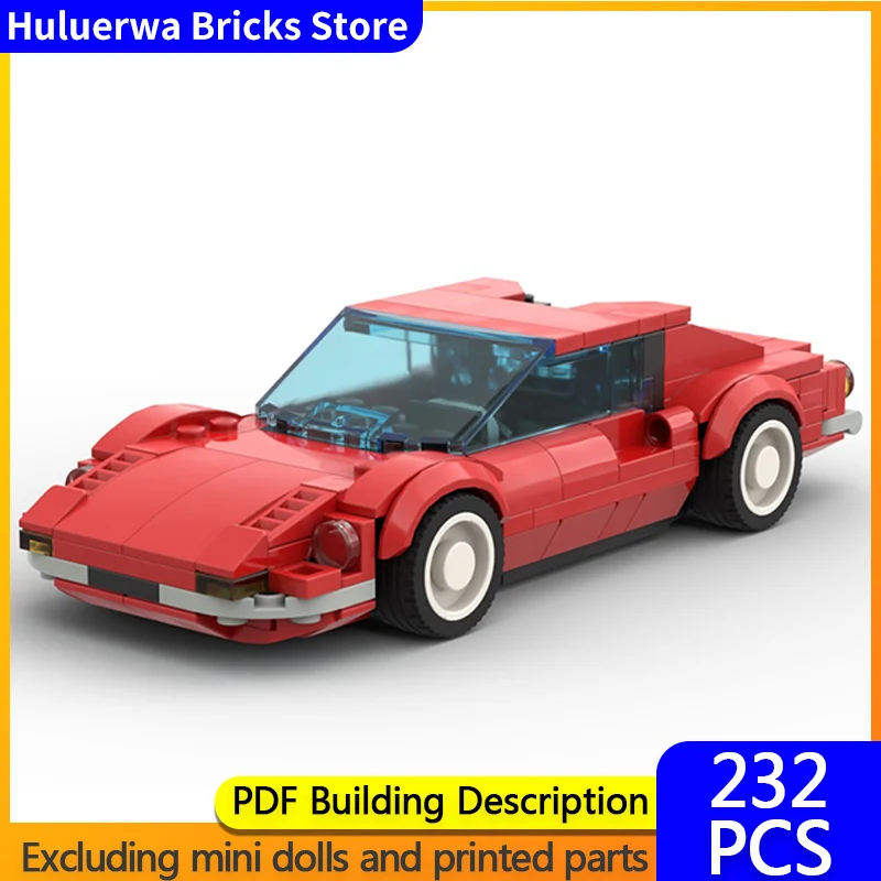 

Модель скоростного гоночного автомобиля MOC, строительные кирпичи Dino 246 GT Hypercar, модульная технология, детские праздничные подарки, сборка игрушек, костюм