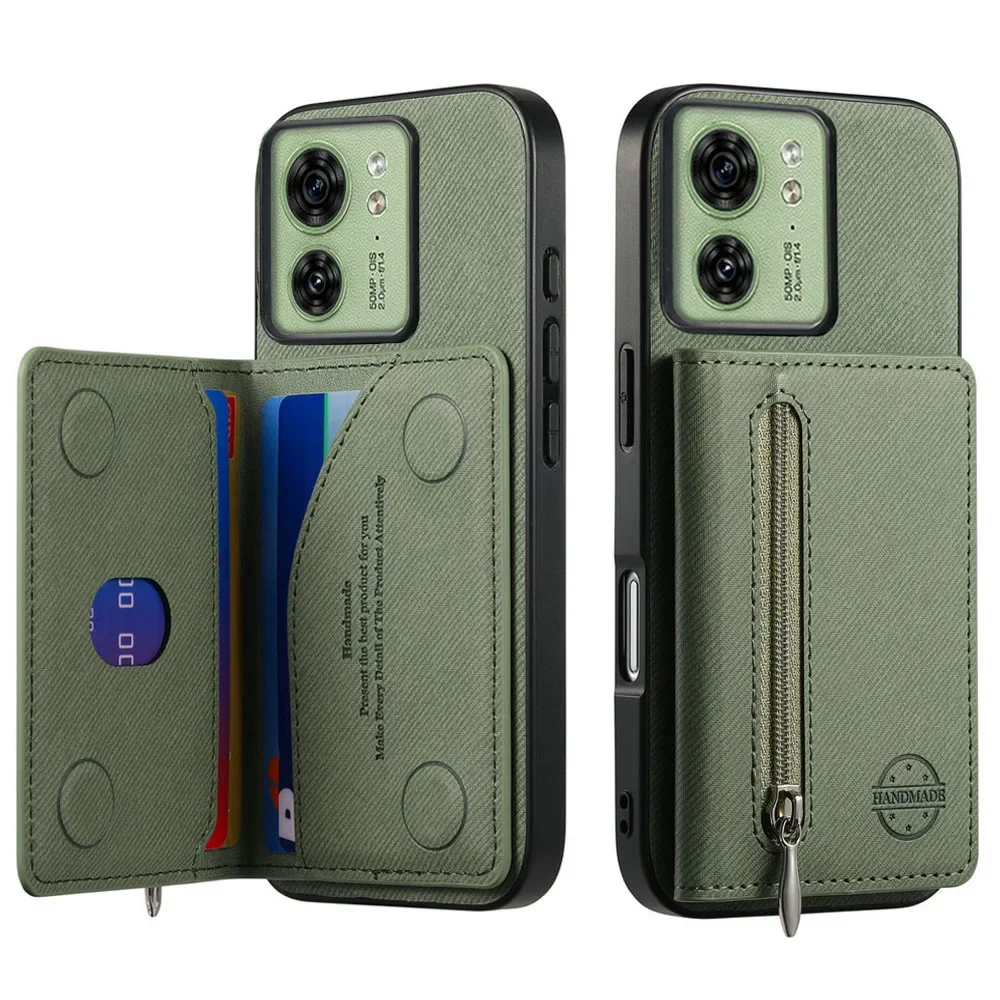 Zipper Leather Card…