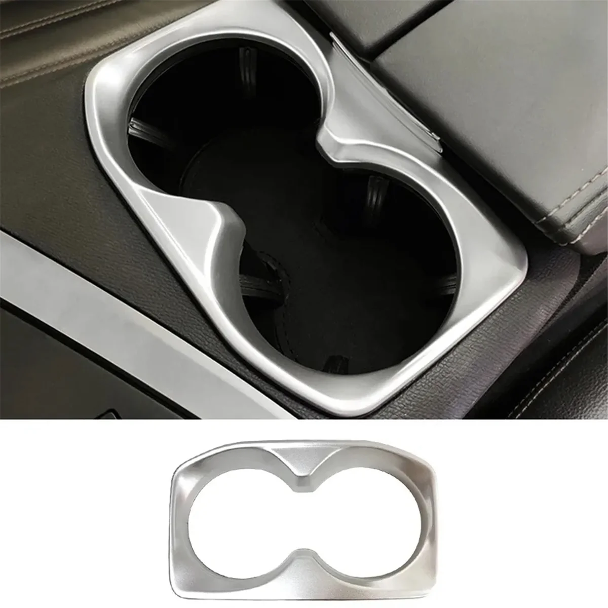 أداء مستقر سيارة مركز وحدة التحكم حامل الكأس حامل أكواب الماء ملصق الكسوة لبيجو 4008 5008 3008 GT 2017 + دائم