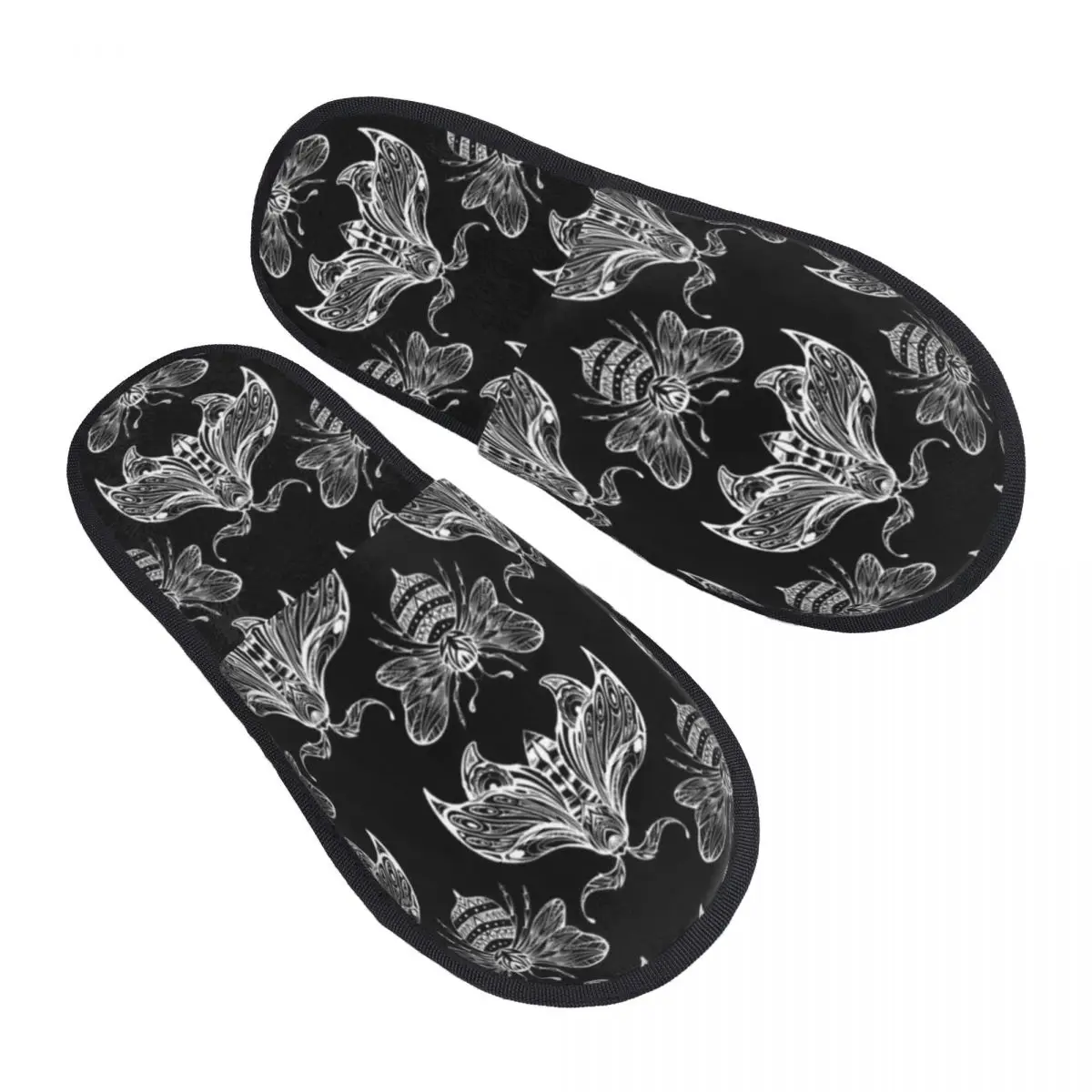 Меховые тапочки для женщин и мужчин, модные пушистые зимние теплые тапочки в стиле бохо, домашняя обувь в виде пчелы и моли Меховые тапочки для женщин и мужчин, модные пушистые зимние теплые тапочки в стиле бохо, домашняя обувь в виде пчелы и моли