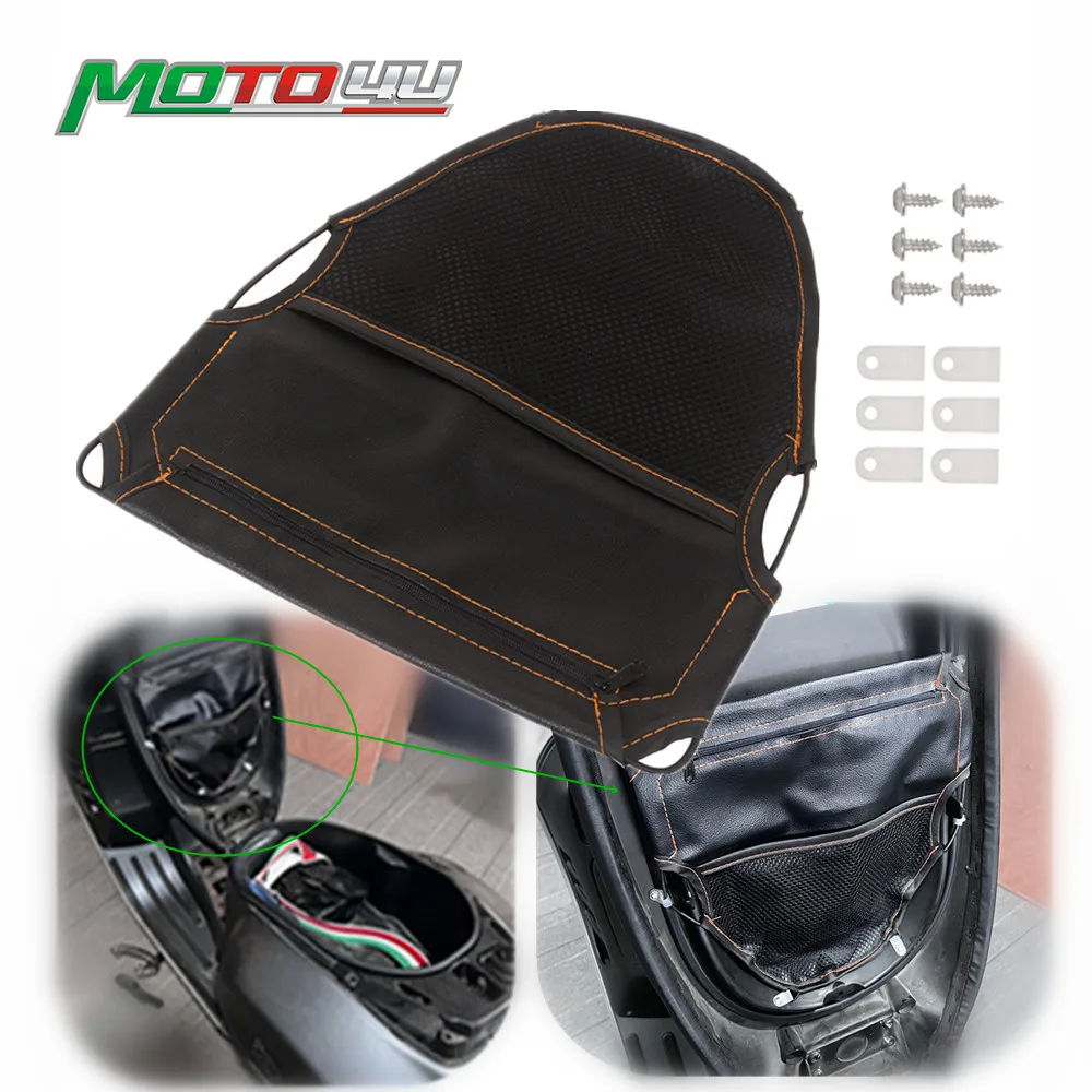 

Новинка универсальная сумка для хранения под сиденье мотоцикла скутера сумка для хранения женская сумка органайзер с двумя карманами сумка на молнии GTS300 сумка для сидений