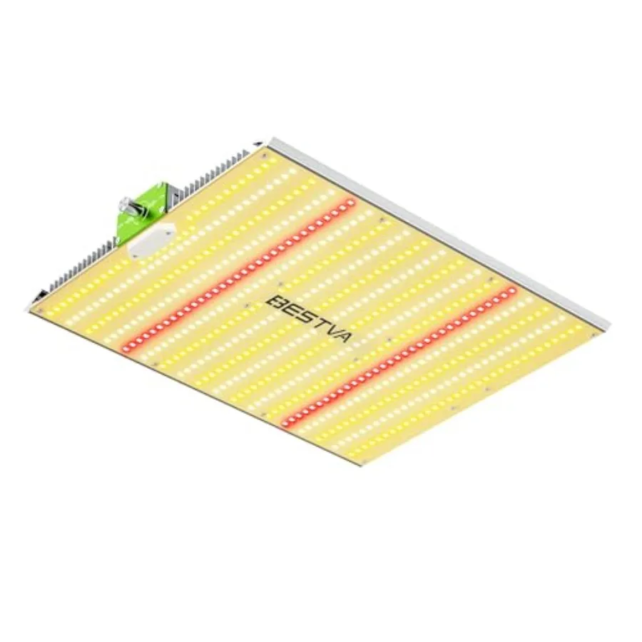 

BP1000 Dimmable LED Light Full Spectrum Plant Lamp for Indoor Seed Starting Seedlings Vegetables Household Plants in Black with