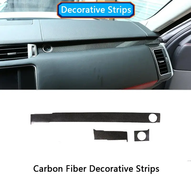 

Накладки из углеродного волокна. Подходит для Range Rover Sport. Модифицированные аксессуары. Обновление приборной панели. Накладки SVR.