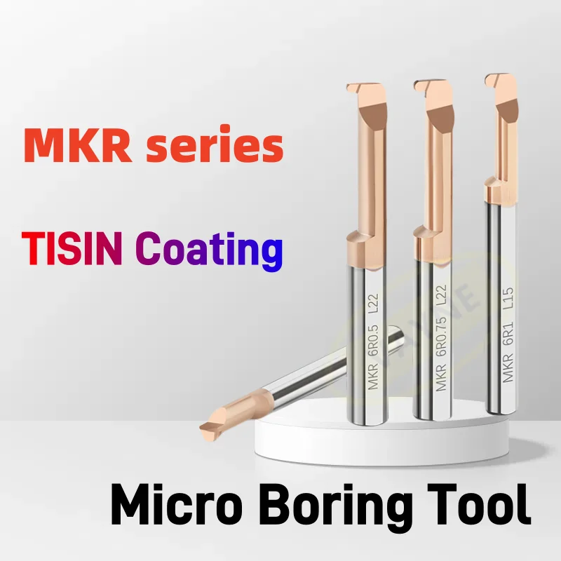 

MKR Фреза для круглых канавок Микрорасточный инструмент Автотокарный станок Инструмент для внутренней токарной обработки небольших отверстий Обработка с ЧПУ Модульный стержень с твердосплавным покрытием