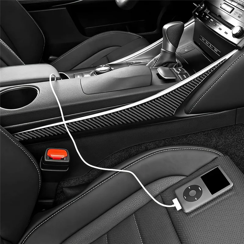 

Для Lexus IS250 IS200T IS300 IS350 2013-2019 центральная консоль из углеродного волокна, боковая крышка переключения передач, декоративные детали
