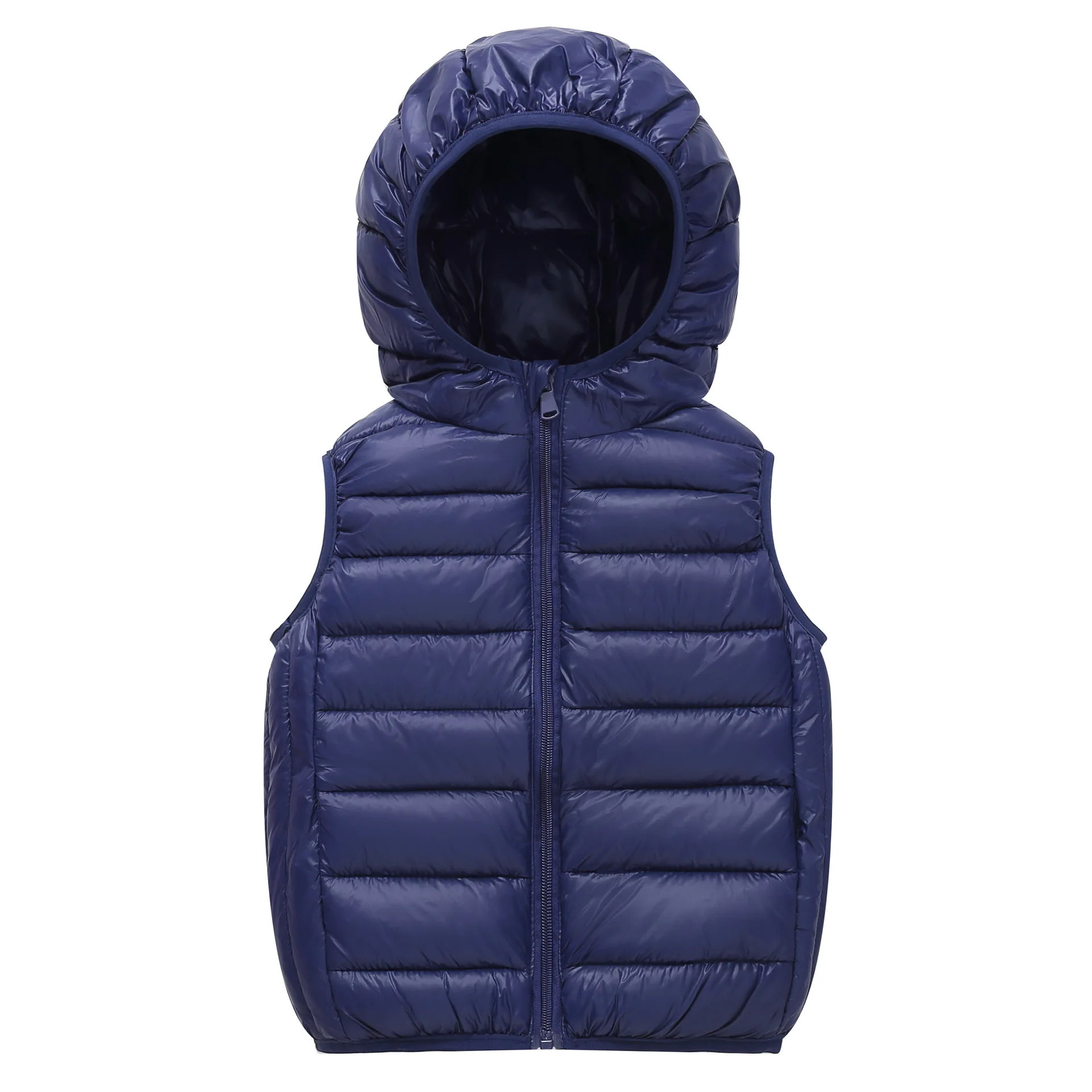 

Осенне-зимний новый детский пуховый хлопковый жилет для мальчиков и девочек, дети среднего и большого размера, жилет с капюшоном, жилет, камизо