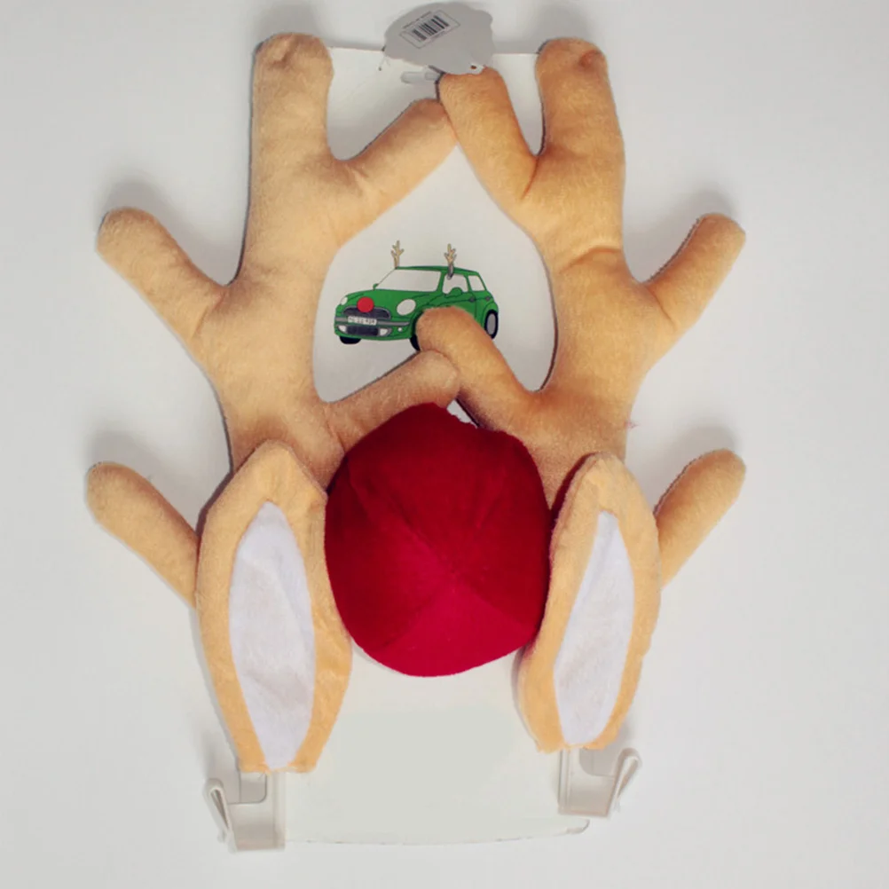 مجموعة تزيين قرون السيارة الاحتفالية والأنف، مادة مقاومة للاهتراء، تثبيت بسيط على مصد النوافذ، فكرة هدية رائعة #2