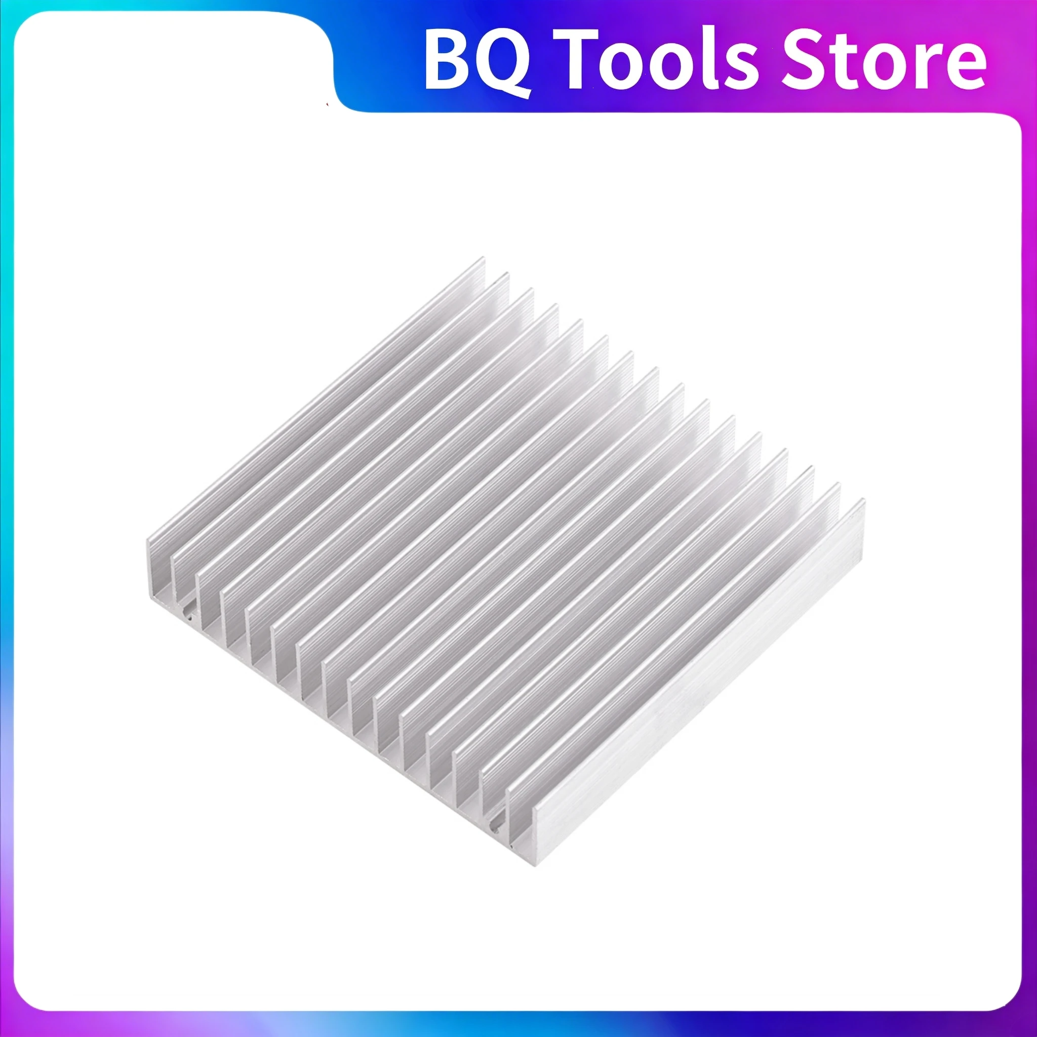 1x Electronic Radiator Cooler Fin Aluminum Heatsink Computer Water Cooling System CPU Chip LED 100*100*18mm Heat Sink