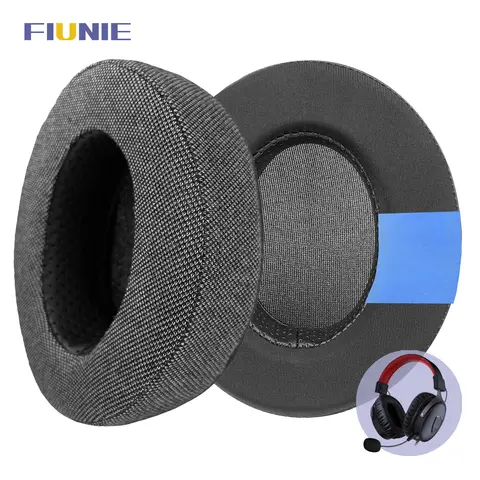 Almofadas de substituição para fones de ouvido FIUNIE, para Redragon H520, H510 Zeus, H710, protetores de orelha, faixa de cabeça