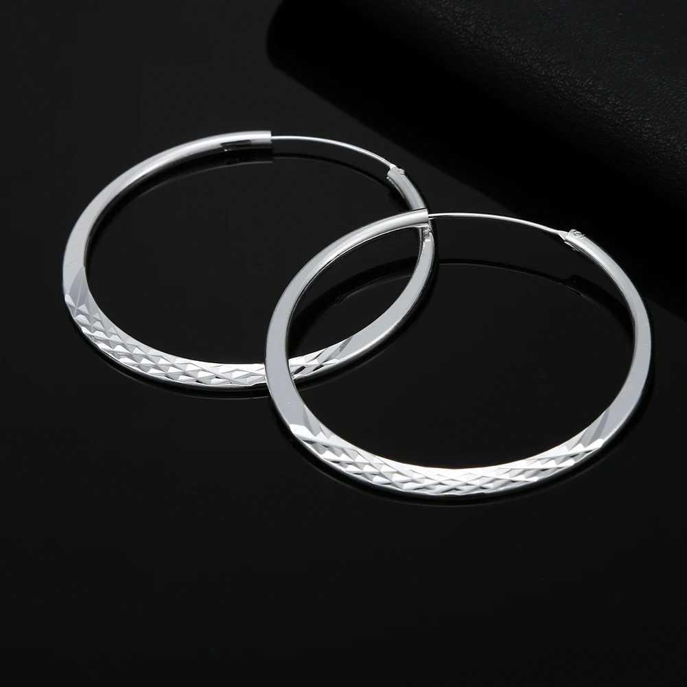 

Fine 925 Sterling Silver Luxury Hook Cute Earrings Charms For Woman Engagement Wedding Party Luxury Jewelry
