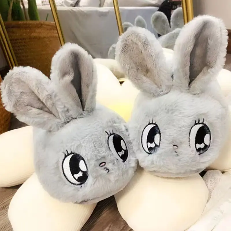 New Arrival Girl's Cute Cartoon Gift Shoes Big Eyes Cute Cotton Slippers Large Size Lovely Warm Non-slip Cozy Shoes One Size Hot