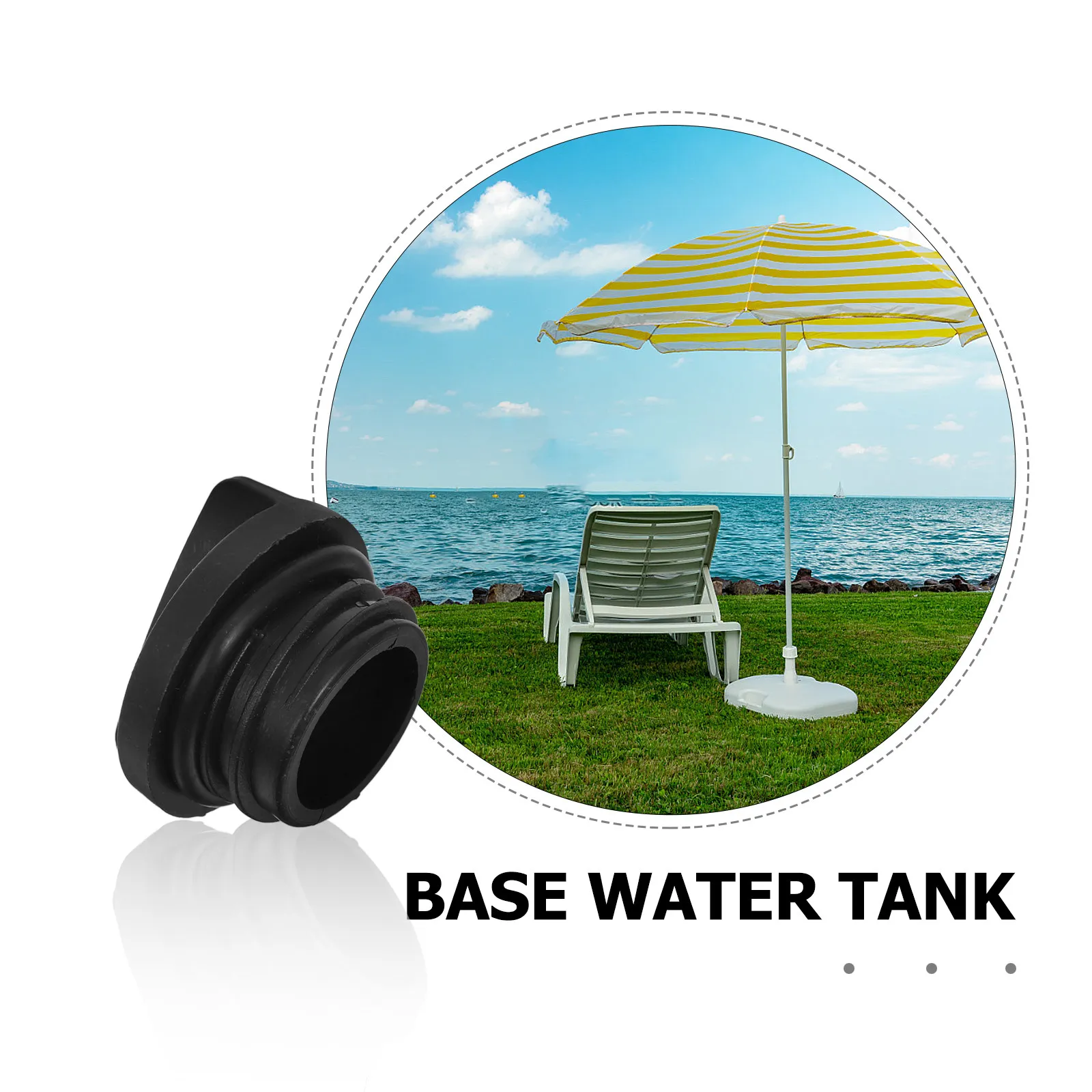 2Pcs Outdoor Patio Umbrella Base Lid Drainage Hole Cover Waterproof Uv Resistant Umbrella Hole Stopper Parasol Base Protector