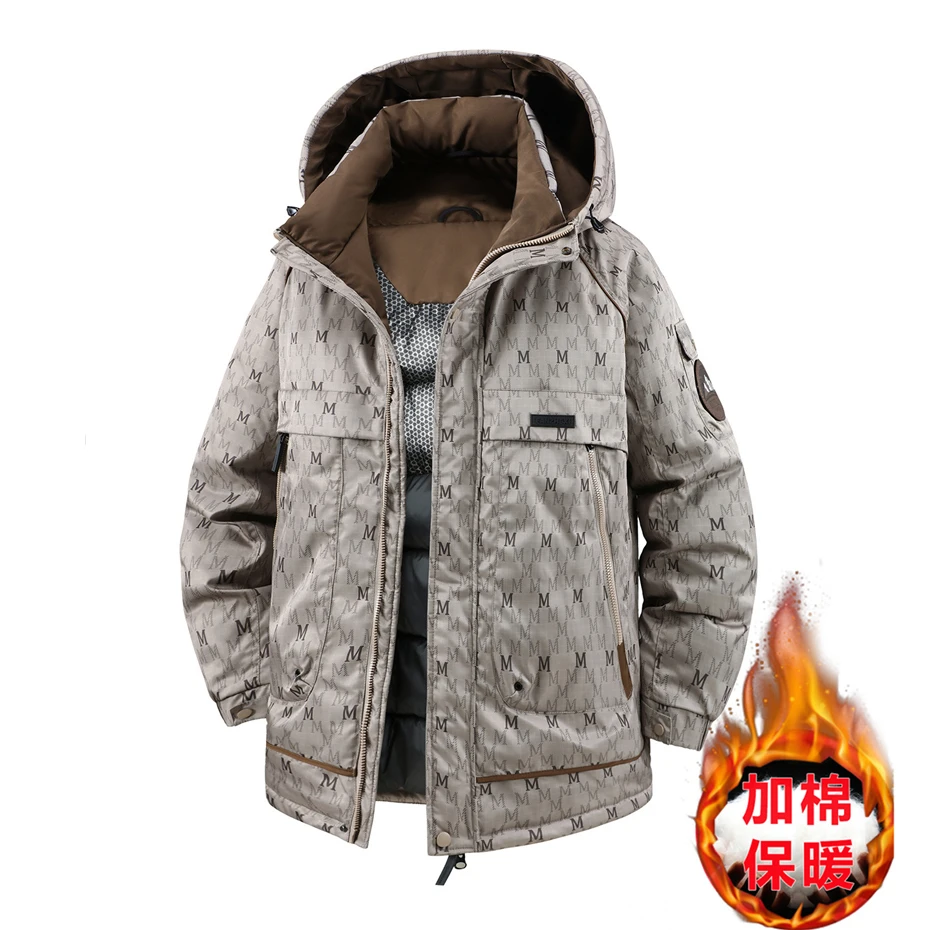 Winter Parkas Men Warm Windbreaker Jacket Fashion Casual Cargo Coat Male Thick Jackets Outerwear Outdoor Big Size 11XL