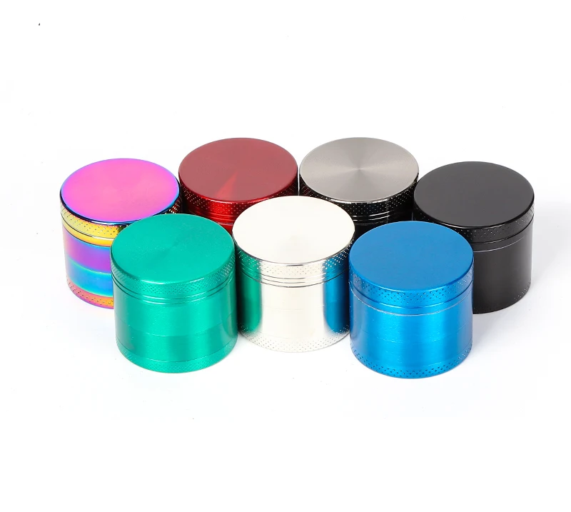 

4-Layer Zinc Alloy 40/50mm Herbal Crusher Tobacco Grinder Smoke Manual Herb Metal Layer Grinders Spice Mill Accessories