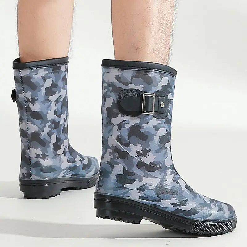 Botas De Media Altura Para Hombre, Impermeables, Camuflaje, Resistentes Al Desgaste, Ideales Para Trabajo Agrícola, Moto Y Senderismo_voghion.com
