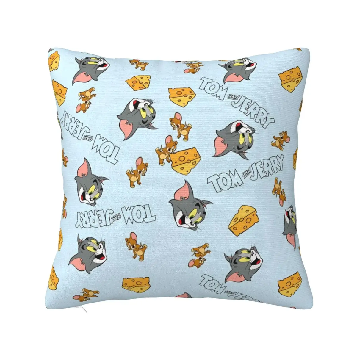 Tom And Jerry Lovely Cartoon Pillowcase Soft Polyester Cushion Cover Decorative Cat Mouse Pillow Case Cover Home Zipper 40X40cm