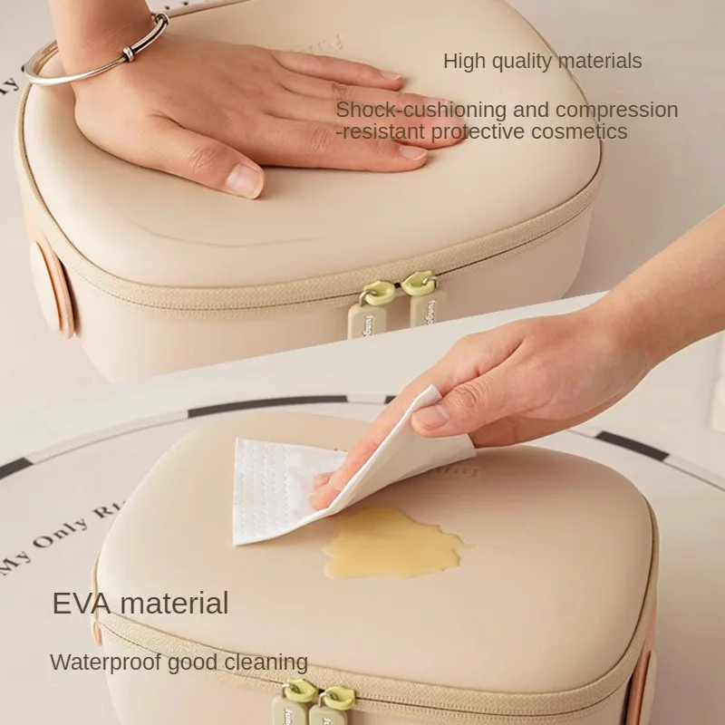 Portable cosmetic bag women's large-capacity travel cosmetic storage bag new high-end toilet bag box