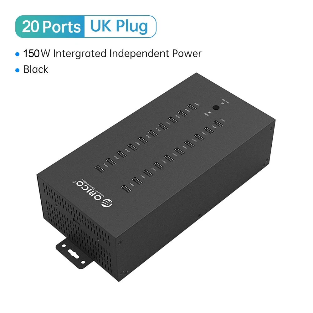 ORICO USB Hub 30 20 poorten Industriële kwaliteit splitter met 150 300 W vrijstaande kracht U Disk Copy Test Docking Station Pc-accessoires