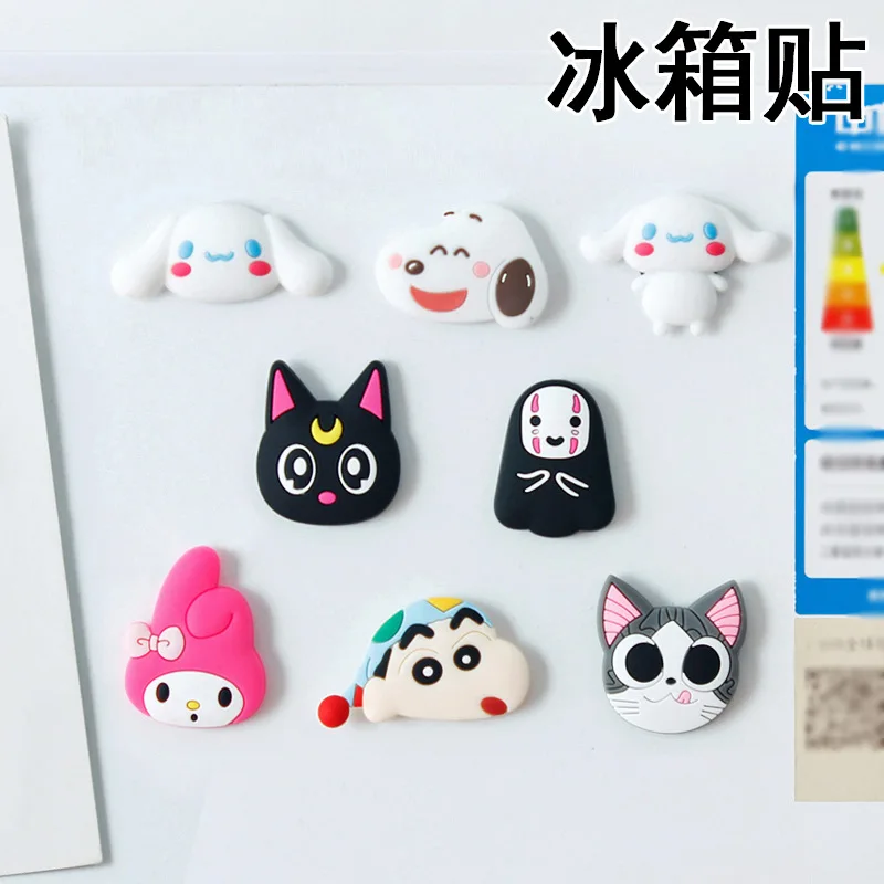 Cute Cartoon Drawing Board Silicone Magnet Mini Refrigerator Home Decoration Sticker Magnets Fridge Souvenir Whiteboard Magnets