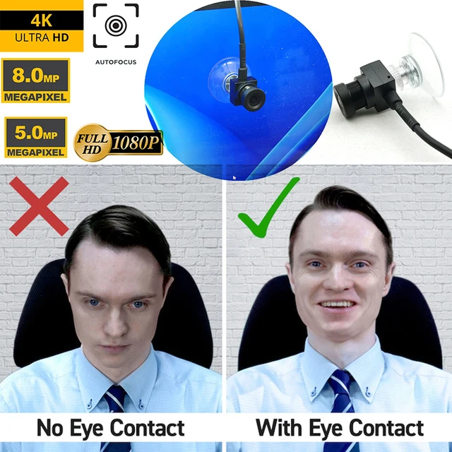 【美品】EYE-to-CAM2/4K / 15fps / オートフォーカス 公式】EYE-to-CAM2(アイトゥカム2) 目線が合うwebカメラ・わずか1.5cm