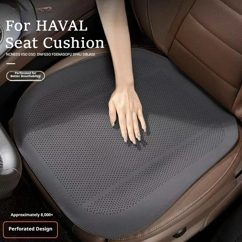 New Nappa Leather Car Seat Cushion For Haval H5 H6 H9 M6 H7 Dargo Menglong Xiaolong All Season Breathable Ultra Thin