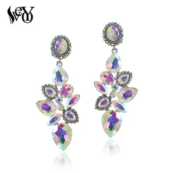 VEYO Luxury Crystal Lady Drop Earrings Elegant Bridal Party Dangle Earrings for Women Fashion Jewelry New 2022