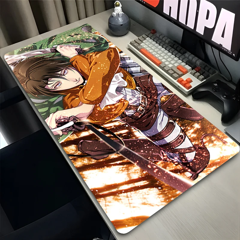 Mouse Pad PC Non Slip Rubber Mousepad Laptop Gamer Cabinet A-attack on Titan Keyboard Pad Office Computer Gaming Desk Mouse Mat