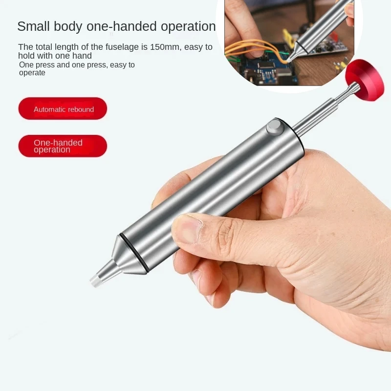 New Aluminum Powerful Desoldering Pump Suction Tin Gun Soldering Sucker Pen Removal Vacuum Solder Iron Welding Repair Tool