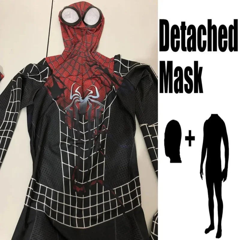 Sky06 할로윈 독 Symbiote 스파이더 맨 코스프레 의상 정장 Zentai Bodysuit 남성 성인 키즈 파티 Jumpsuits66lU &