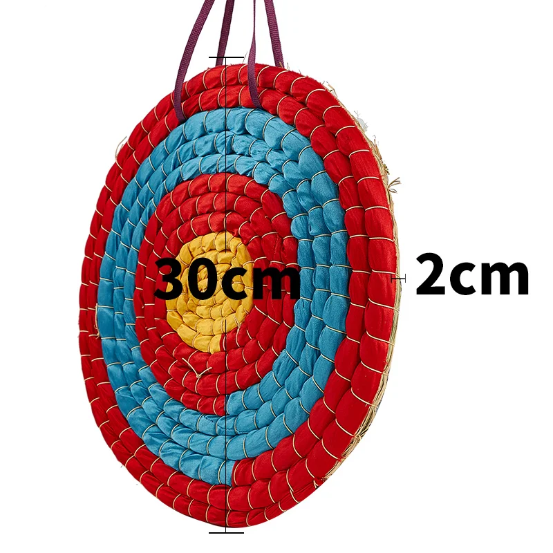 1 Layer 2cm*30cm Straw Target Red Blue Round Target Strong Durable for Darts Archery Children Bow Shooting Practice