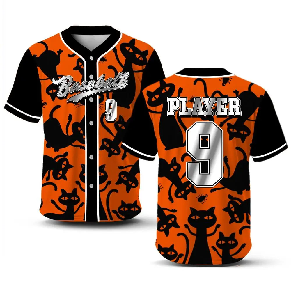 Customizable Short-sleeved Baseball Jerseys WIFRU Outdoor Sports Breathable Training Uniforms Teen Fashion Hip-hop Streetwear