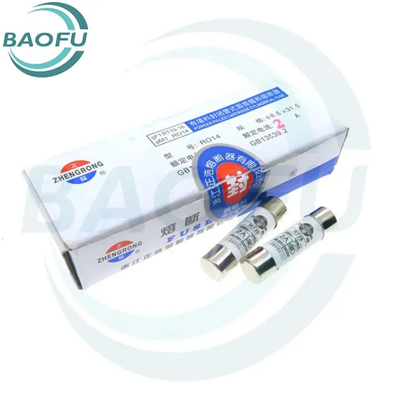 20PCS 380V RO15 fuse ceramic fuse tube 10*38 1A 2A 3A 5A 6A 10A 32A