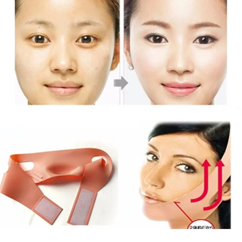 

3D Silicone Face Facial Lift Firming Skin Slimming Care Product V Shape Lifting Make Up Mask Beauty Tool