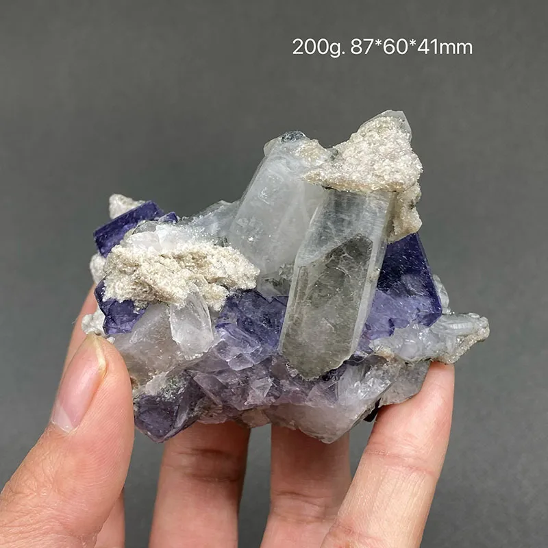 Imagem -06 - Hunan Yaogangxian Fluorita Cristal Pedra Áspera Quartzo Mineral Cura 100 Natural China